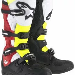 Dirt Bike Boots Alpinestars Tech 5 Boots -Throtlynx Sales Store alpinestars boot tech bk rd yl black red fluo yellow scaled