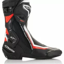 Track & Race Boots Alpinestars SMX Plus V2 Boots -Throtlynx Sales Store alpinestars smx plusv2 boots black white fluo red 1