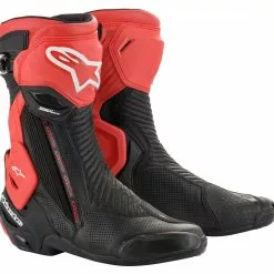 Track & Race Boots Alpinestars SMX Plus V2 Vented Boots -Throtlynx Sales Store alpinestars smx plusv2 vented boots black red