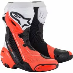 Track & Race Boots Alpinestars Supertech R Vented Boots -Throtlynx Sales Store alpinestars supertech r vented black white red scaled