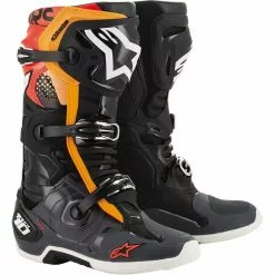 Dirt Bike Boots Alpinestars Tech 10 Boots CE -Throtlynx Sales Store alpinestars tech10 boots ce black grey orange fluo red