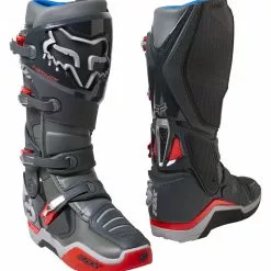 Dirt Bike Boots Fox Racing Instinct Boots -Throtlynx Sales Store fox racing instinct boots grey red