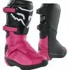 Dirt Bike Boots Fox Racing Youth Competition Girl's Boots -Throtlynx Sales Store fox racing youth competition girls boots black pink