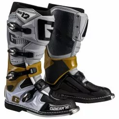Dirt Bike Boots Gaerne SG-12 Boots -Throtlynx Sales Store gaerne sg12 boots grey magnesium white