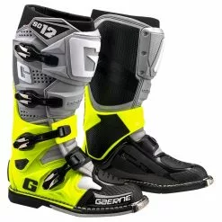 Dirt Bike Boots Gaerne SG-12 Boots -Throtlynx Sales Store gaerne sg12 boots white grey yellow