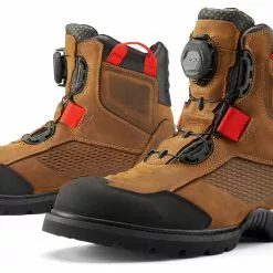 ADV/Touring Boots Icon Stormhawk Waterproof Boots -Throtlynx Sales Store icon stormhawk waterproof boots brown