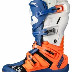 Dirt Bike Boots Leatt Moto 4.5 Enduro Boots -Throtlynx Sales Store leatt moto45 enduro boots orange blue white 3