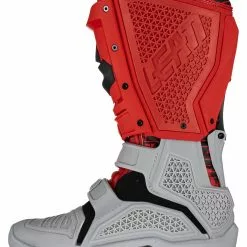 Dirt Bike Boots Leatt Moto 5.5 FlexLock Enduro Boots -Throtlynx Sales Store leatt moto55 flexlock enduro boots red grey 2