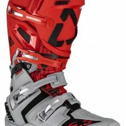 Dirt Bike Boots Leatt Moto 5.5 FlexLock Enduro Boots -Throtlynx Sales Store leatt moto55 flexlock enduro boots red grey