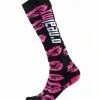 O'Neal Youth Pro MX XOXO Socks -Throtlynx Sales Store o neal youth pro mxxoxo socks black pink