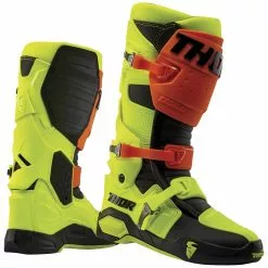 Dirt Bike Boots Thor Radial MX Boots -Throtlynx Sales Store thor radial mx boot flo orange flo yellow scaled