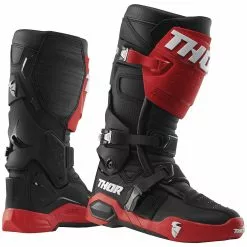 Dirt Bike Boots Thor Radial MX Boots -Throtlynx Sales Store thor radial mx boot red black scaled