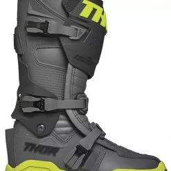 Dirt Bike Boots Thor Radial MX Boots -Throtlynx Sales Store thor radial mx boots grey flo yellow 1