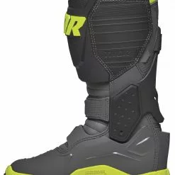 Dirt Bike Boots Thor Radial MX Boots -Throtlynx Sales Store thor radial mx boots grey flo yellow 2